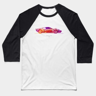 Ford GT40 1966 - Colorful Watercolor Baseball T-Shirt